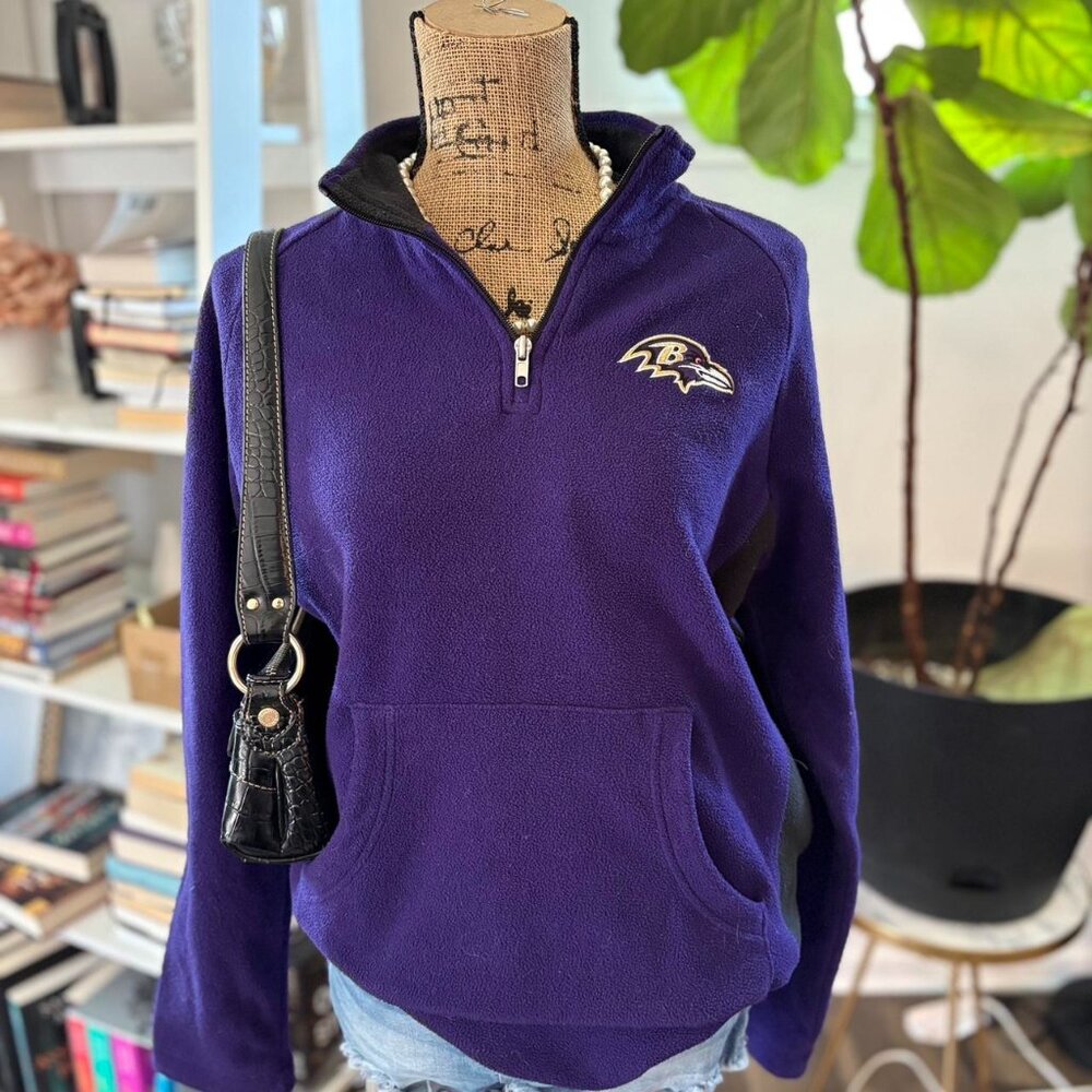Purple Baltimore Ravens Quarter-Zip Fleece – Team Spirit